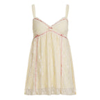Damen Spitzen-Nachtkleid mit zarten Details und verstellbaren Trägern R&B