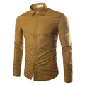 Herren elegante Langarmhemd R&B