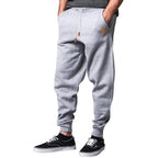 Herren nan Relax-Hose aus schwerem Sweat mit Kordelzug und geripptem Knöchelabschluss R&B