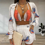 Damen Bikiniset mit floralem Druck und lässigem Schnitt R&B