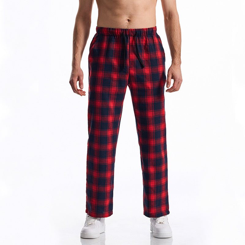 Herren komfortable Karohose R&B