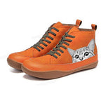 Damen modische High-Top Sneakers mit Katzenmotiv R&B