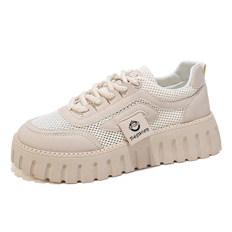 Damen Trendige Sneakers mit dicker rutschfester Sohle und atmungsaktivem Obermaterial R&B