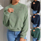Damen Flauschiger Freizeitpullover R&B