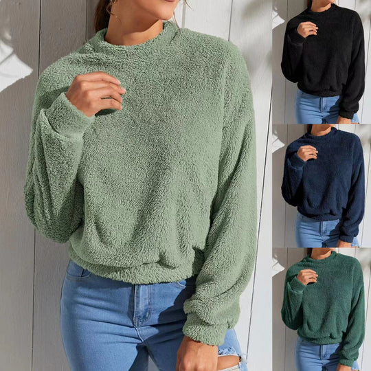 Damen Flauschiger Freizeitpullover R&B