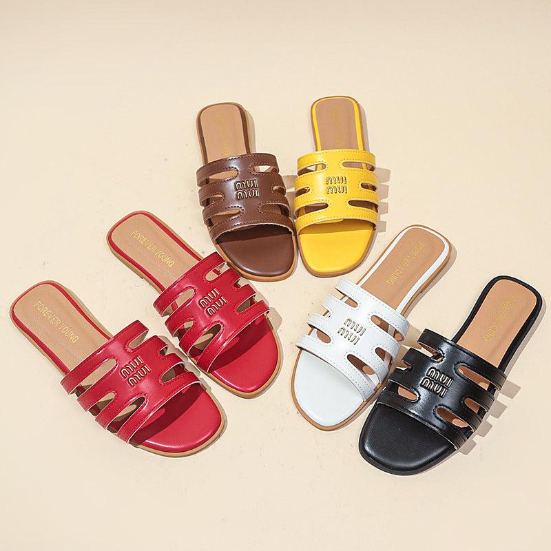 Damen offene Riemensandalen mit schnittigem Design R&B
