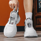 Damen Modische High-Top Sneakers mit stabiler Sohle und innovativem Schnellschnürsystem R&B