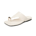 Damen modische Zehentrennersandalen mit eleganter Metallakzent