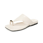 Damen modische Zehentrennersandalen mit eleganter Metallakzent