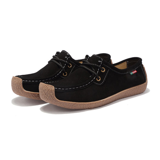 Damen Mokassins mit weichem Wildleder-Obermaterial und rutschfester Sohle R&B
