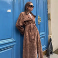 Damen eleganter Trenchcoat mit trendigem Oversized-Schnitt R&B