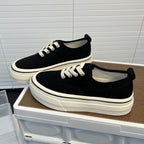 Damen Sneaker mit dicker Sohle und hochwertigem Canvas-Obermaterial R&B
