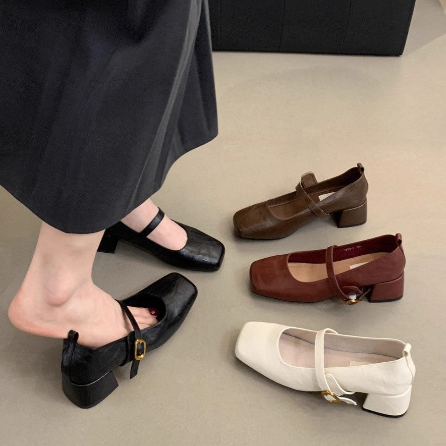 Damen Ballerinas mit modischem Riemchen und komfortablem Fußbett R&B