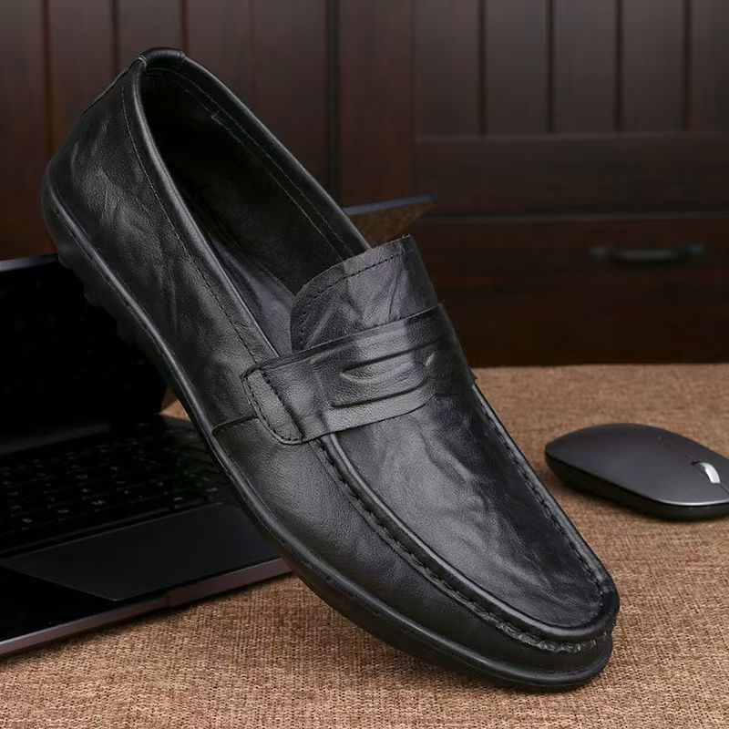 Herren Mokassins mit eleganter Nerzprägung R&B