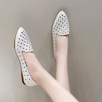 Damen Elegante Slipper mit atmungsaktiver Lochmuster-Oberfläche R&B