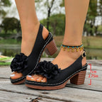 Damen Elegante und komfortable Slingback-Sandaletten R&B