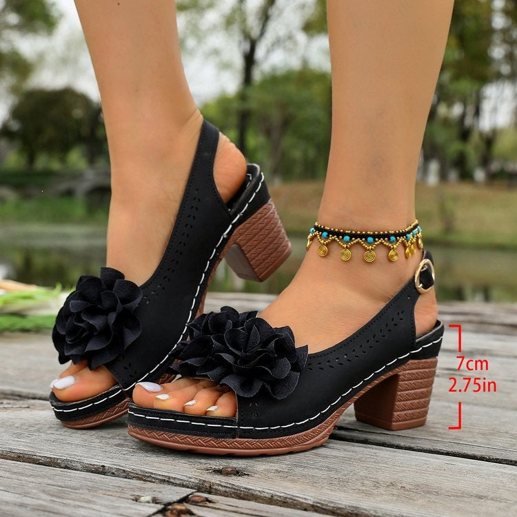 Damen Elegante und komfortable Slingback-Sandaletten R&B
