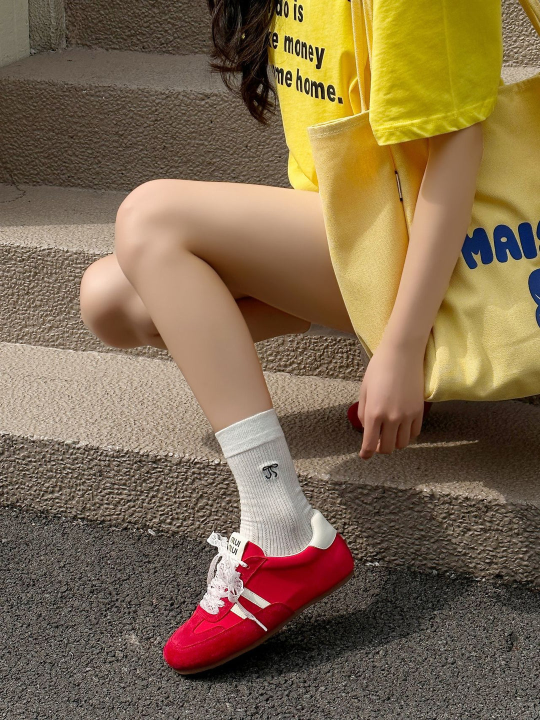 Damen Sportliche Sneakers mit atmungsaktivem Obermaterial von R&B