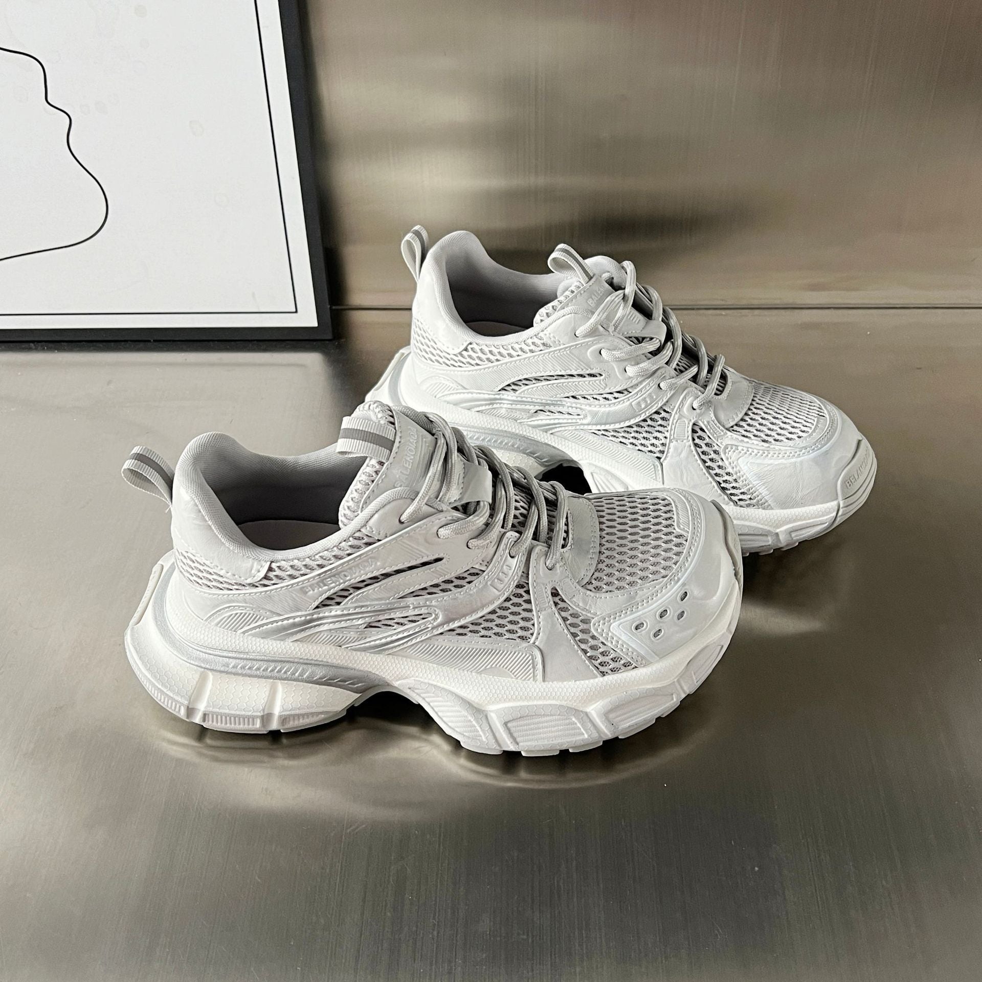 Damen Sportliche Chunky Sneakers mit atmungsaktivem Mesh und innovativem Dämpfungssystem R&B