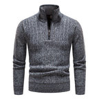 Herren modischer Strickpullover mit hohem Kragen R&B