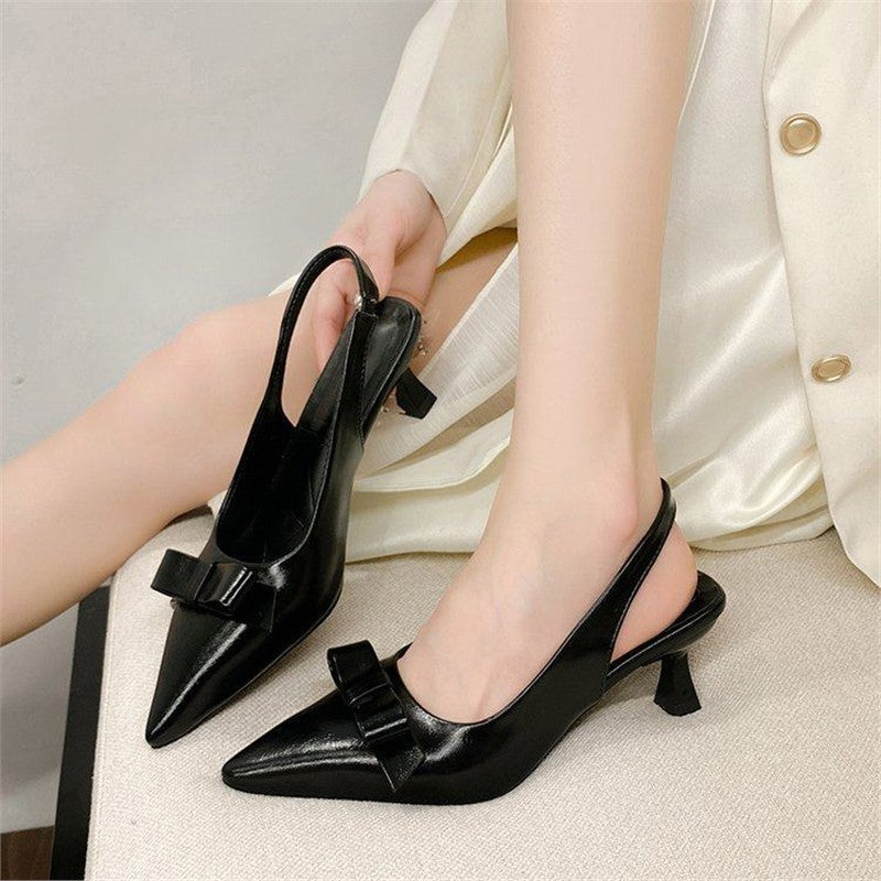 Damen Slingback Pumps mit eleganter Schleifenverzierung R&B