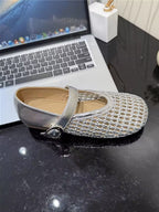 Damen Glamouröse Ballerinas mit dekorativen Riemen und geschmeidigem Obermaterial R&B