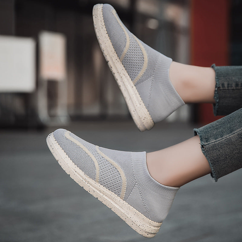 Damen Sportliche Strick-Sneaker mit flexiblem Obermaterial