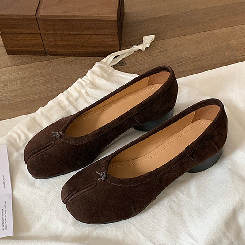 Damen elegante Mokassins mit innovativem Zehendesign R&B
