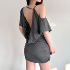 Damen Wickeloberteil mit asymmetrischem Schnitt und Rüschendetails R&B
