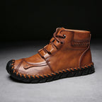 Damen elegante und bequeme Lederstiefeletten R&B