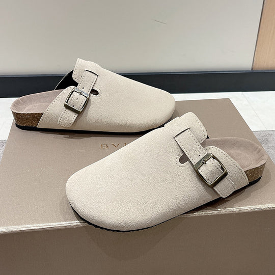 Damen Clogs mit modischem Riemchendesign und anatomischem Fußbett R&B