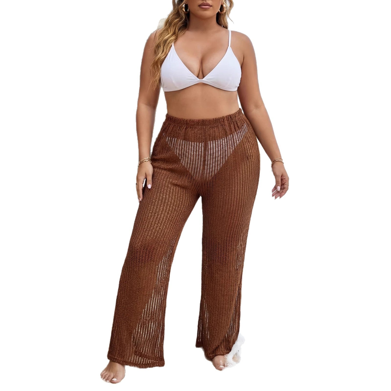 Damen lässige Strickstrandhose R&B