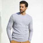 Herren modischer Strickpullover mit strukturiertem Design