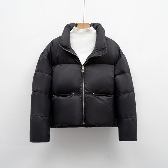 Damen hochwertige Steppjacke mit kurzem Schnitt R&B