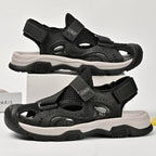 Damen Sportliche Outdoor-Sandalen mit verstellbarem Riemen und rutschfester Sohle R&B