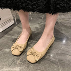 Damen elegante Ballerinas mit modischer Schleifenverzierung