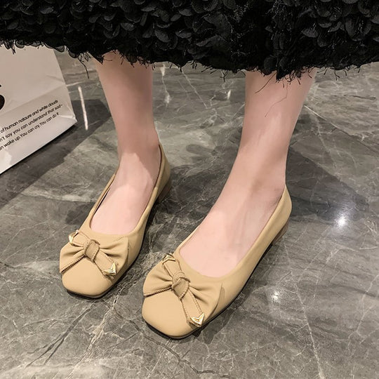 Damen elegante Ballerinas mit modischer Schleifenverzierung R&B