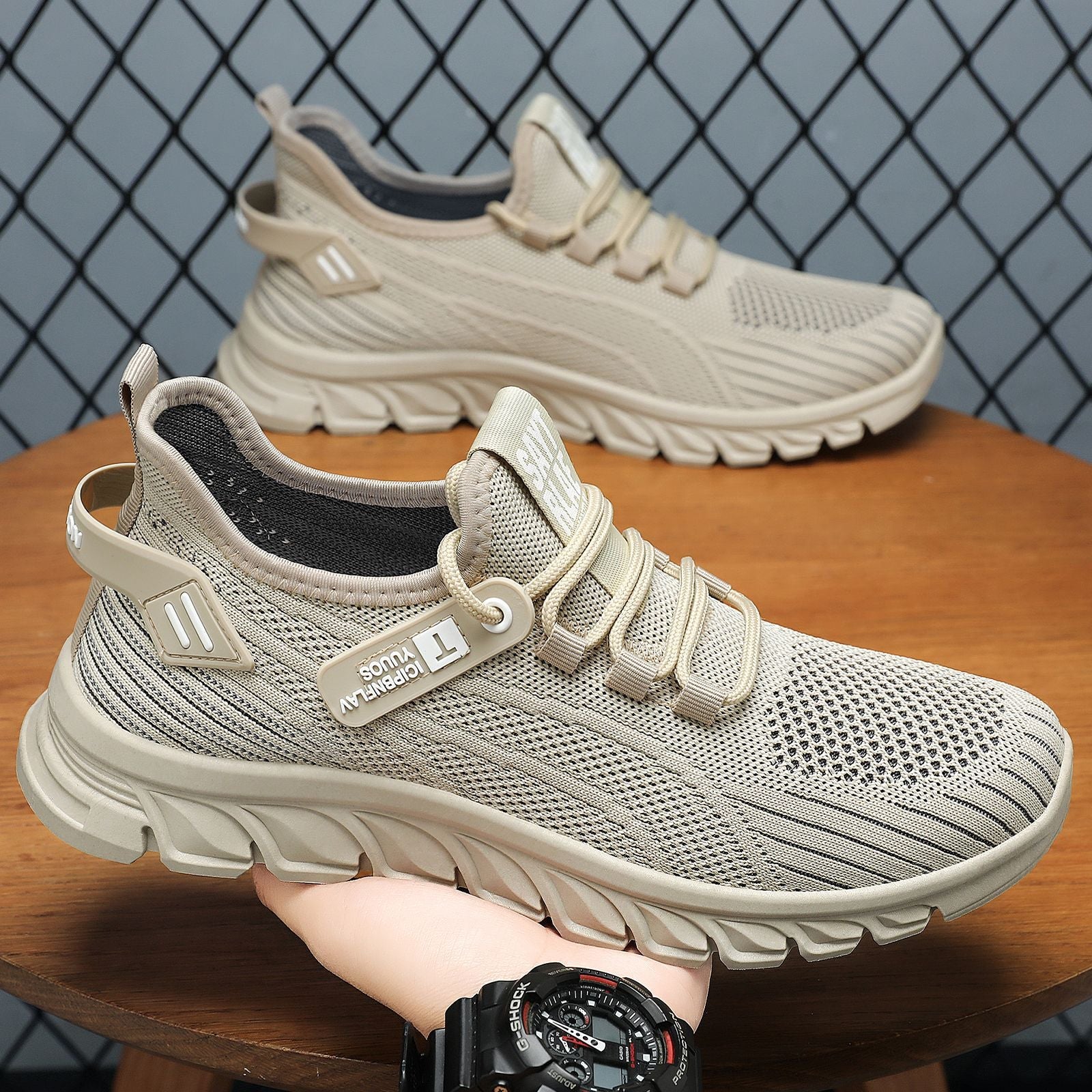 Damen Sportliche Mesh-Sneakers mit flexiblem Komfortprofil R&B
