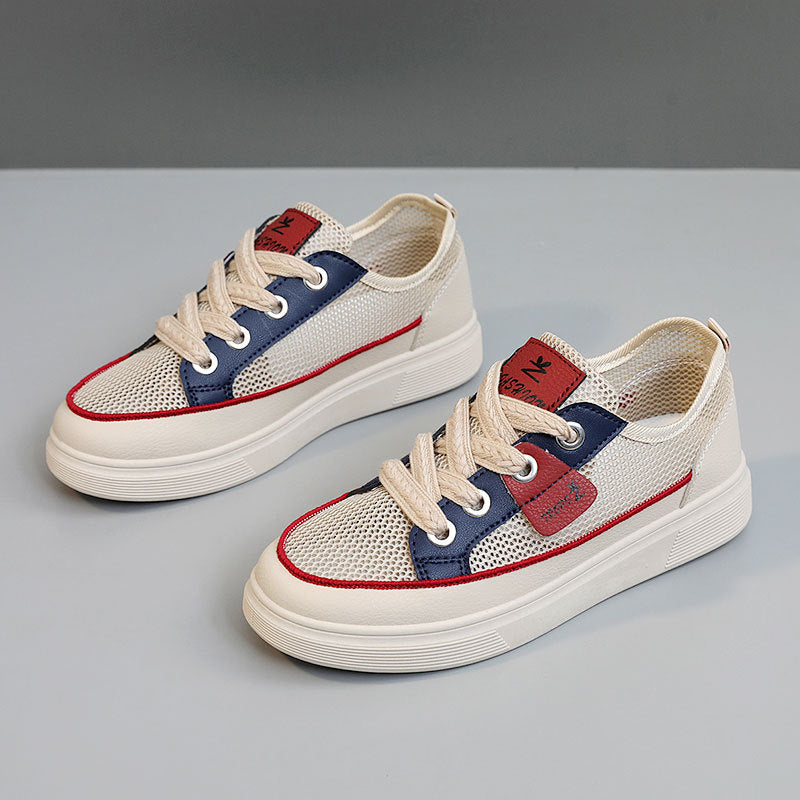 Damen Atmungsaktive Freizeitsneaker mit elastischer Schnürung und rutschfester Sohle R&B