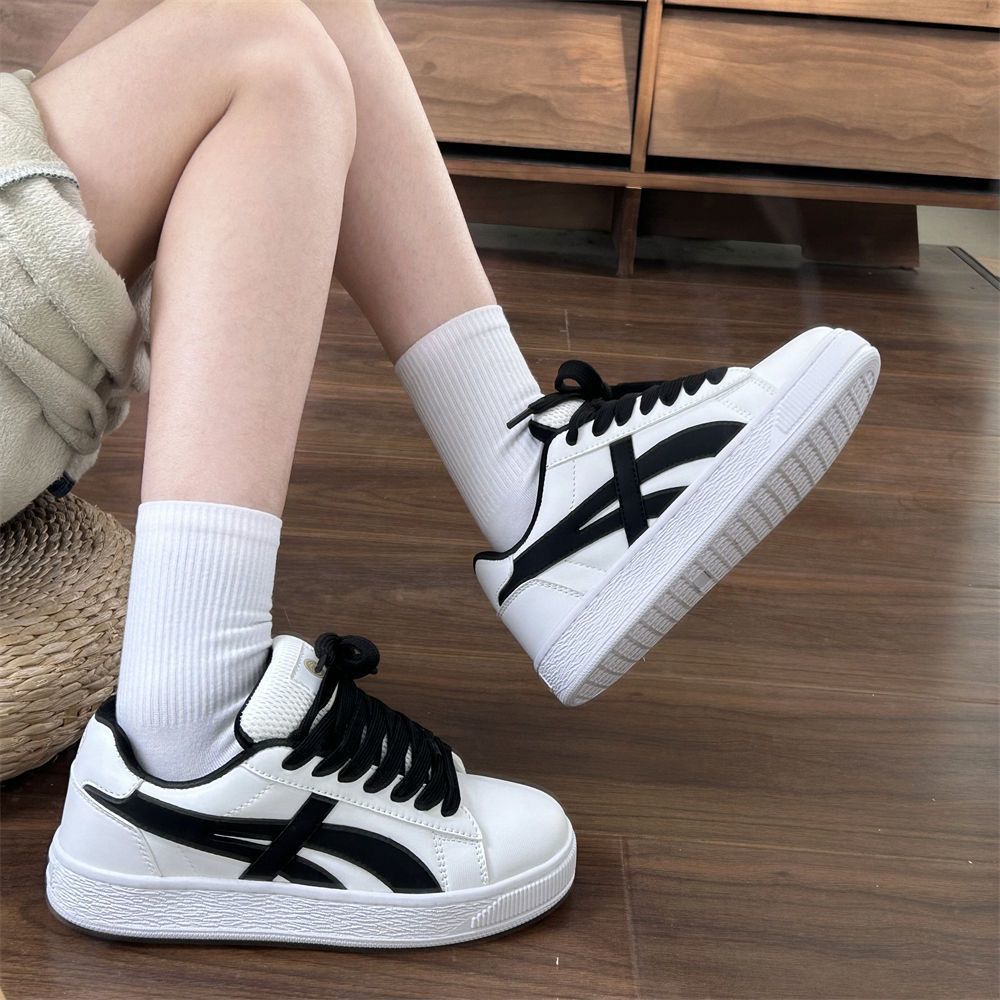 Damen Modische Sneakers mit hoher Gummisohle und atmungsaktivem Obermaterial