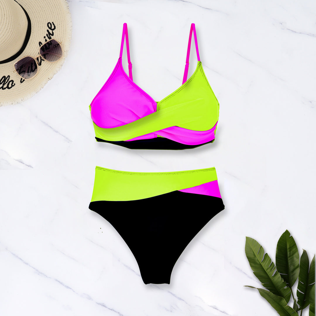 Damen Sportliches Zweiteiler Bikini-Set R&B