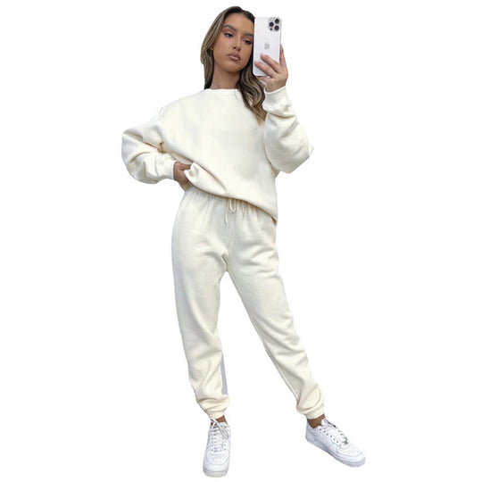 Damen bequeme Sweatshirt und Jogginghose Freizeitanzug R&B
