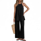 Damen Leichte und luftige Sommerhose mit Tanktop R&B