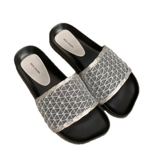 Damen modische Sandalen mit atmungsaktivem Netzdesign und rutschfester Sohle R&B