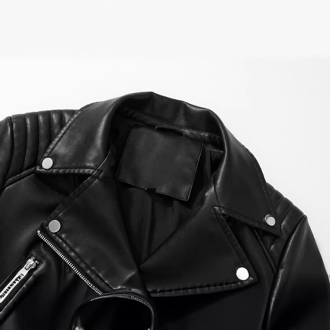 Damen Bikerjacke aus veganem R&B