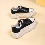 Damen modische Plateau-Sneaker mit ergonomischer Dämpfung und rutschfester Sohle R&B