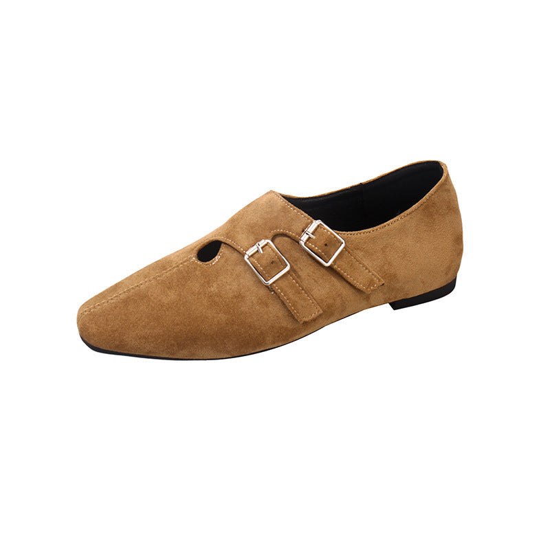 Damen elegante Mokassins mit dekorativen Schnallen R&B