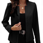Damen eleganter Blazer mit modernem Schnitt und dezenter Knopfdetail R&B