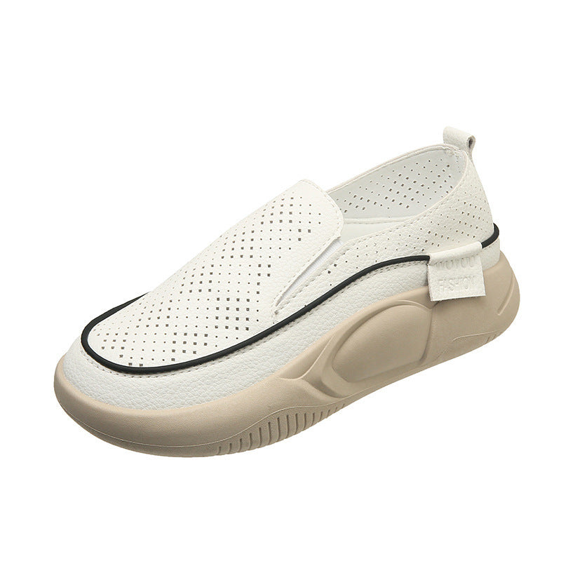 Damen Atmungsaktive Slip-On Freizeitschuhe mit perforierten Details R&B
