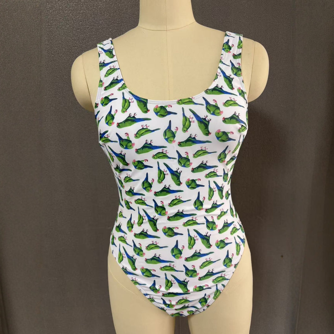 Damen Eleganter Einteiler mit floralem Muster R&B